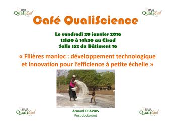 Café Qualiscience le 29 janvier 2016